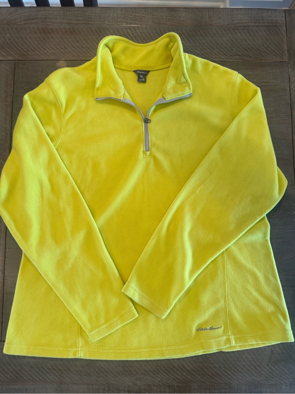 Eddie Bauer Women’s Half-Zip Fleece Pullover - Neon Yellow